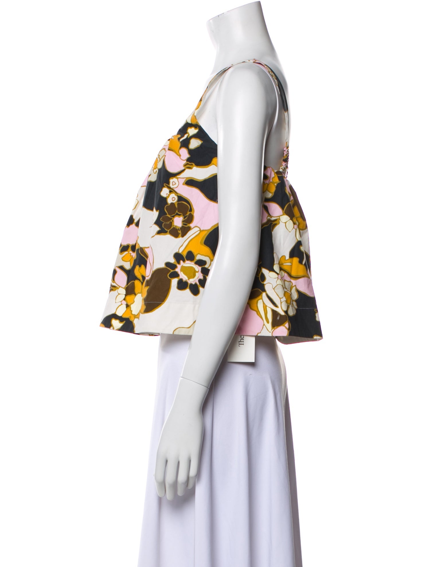 Zimmermann Maxine Floral Print Crop Top