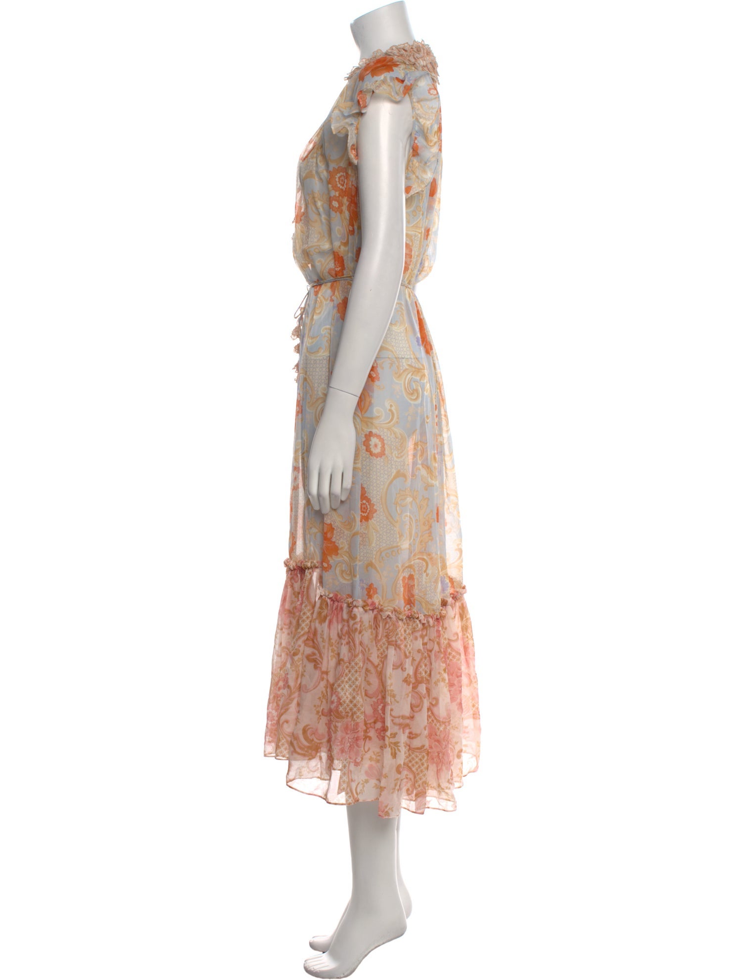 Zimmermann Floral Print Long Dress