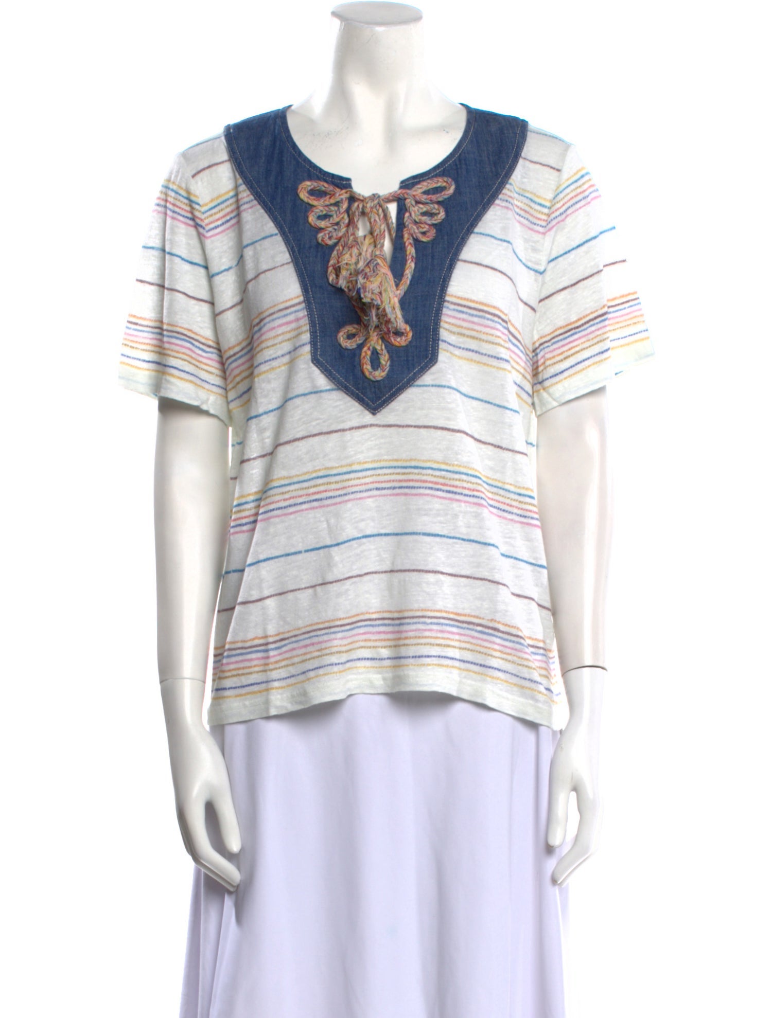 Zimmermann Linen Striped T-Shirt