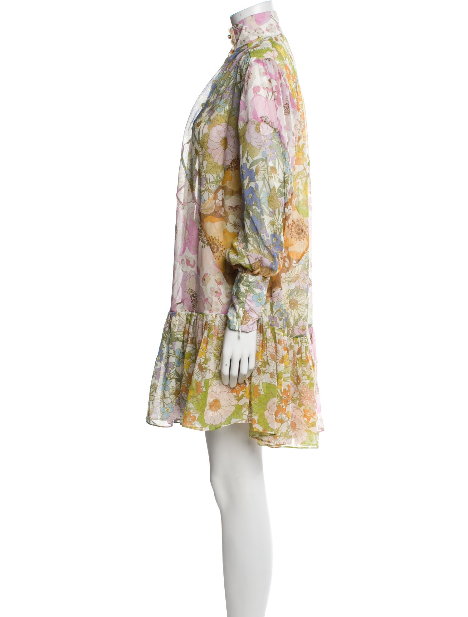 Zimmermann Floral Print Mini Dress