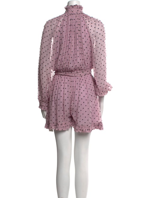 Zimmermann Silk Polka Dot Print Romper