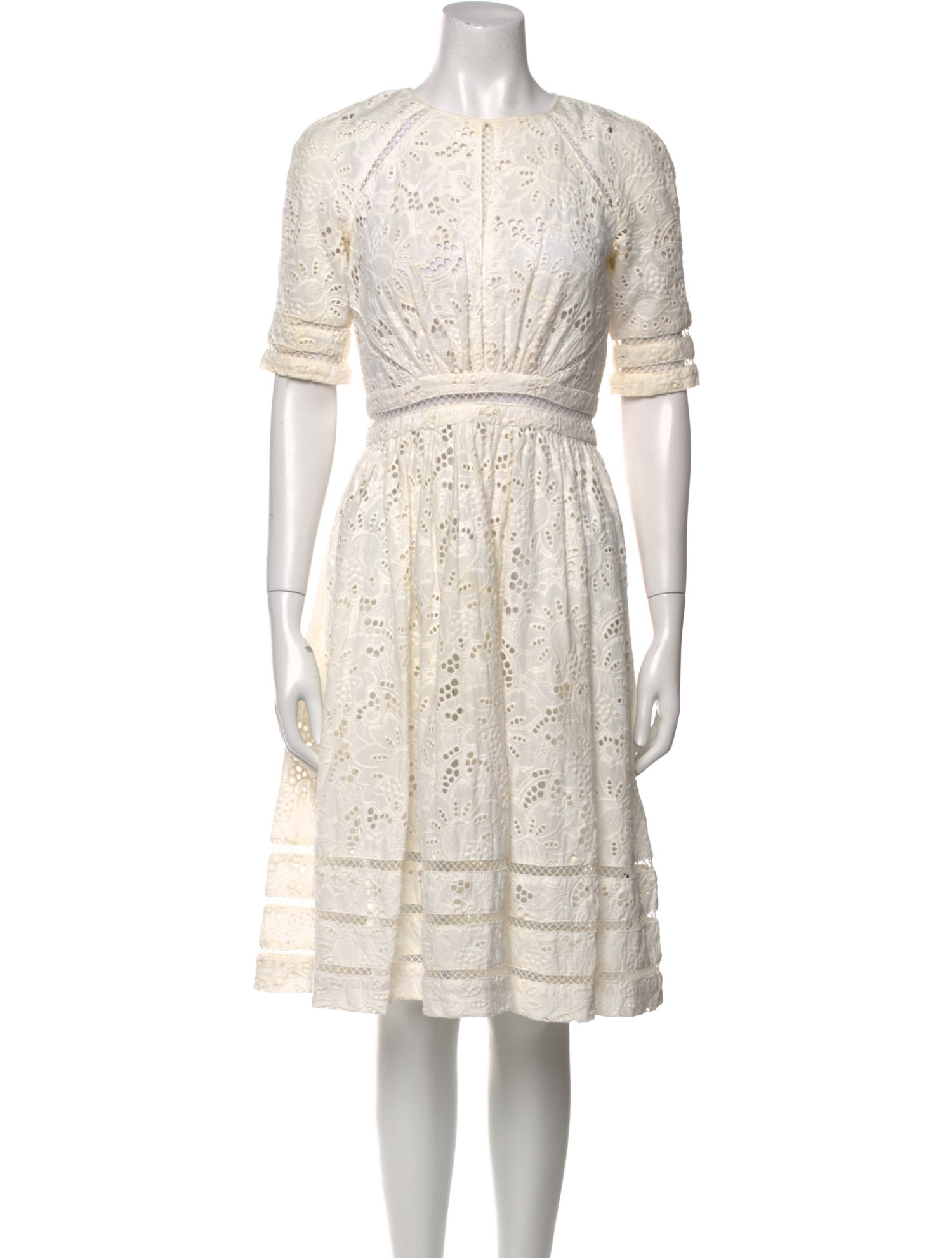 Zimmermann Crew Neck Mini Dress