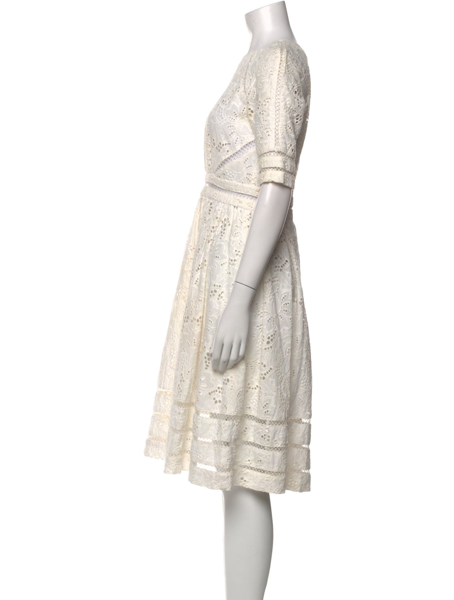 Zimmermann Crew Neck Mini Dress