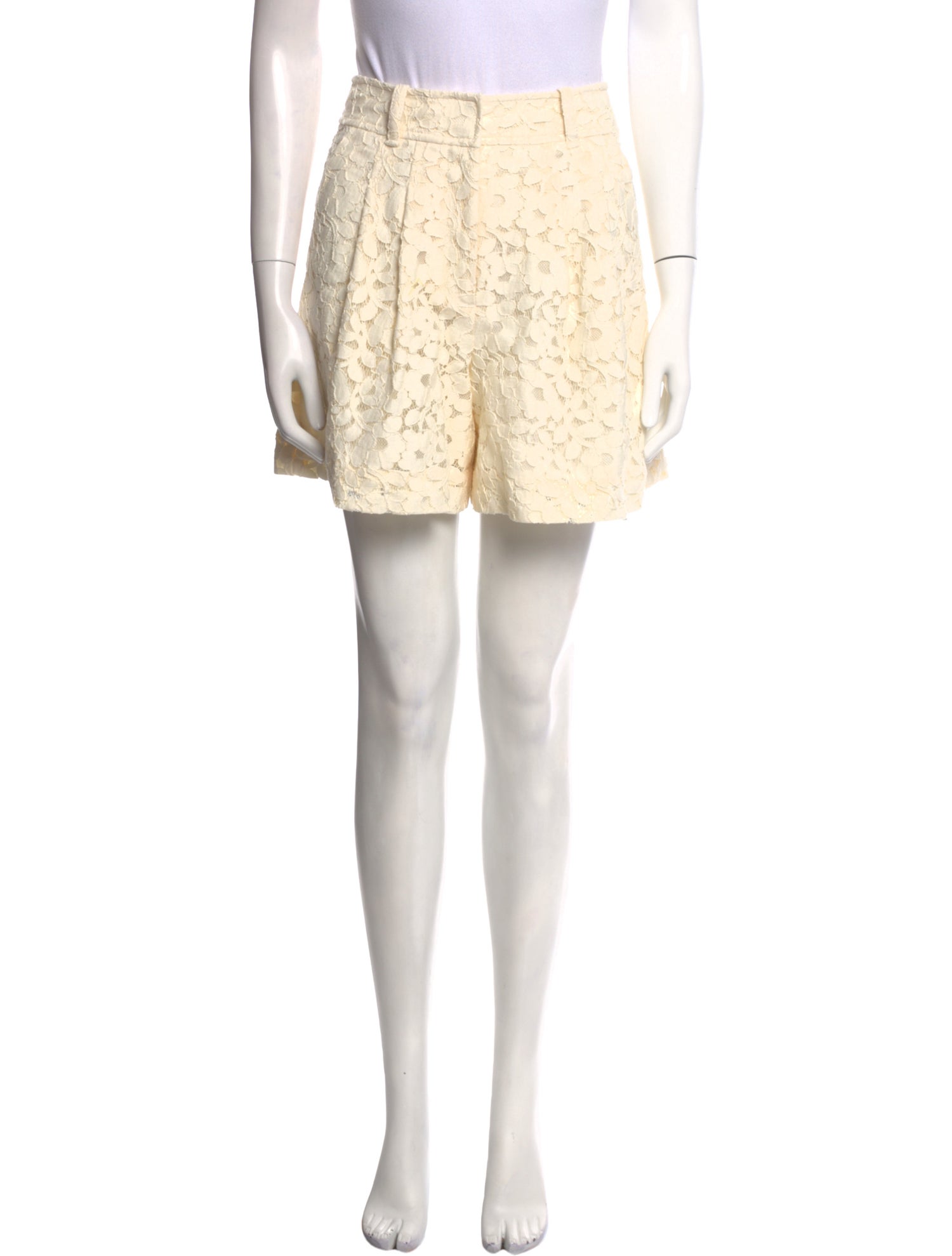 Zimmermann Lace Pattern Mini Shorts