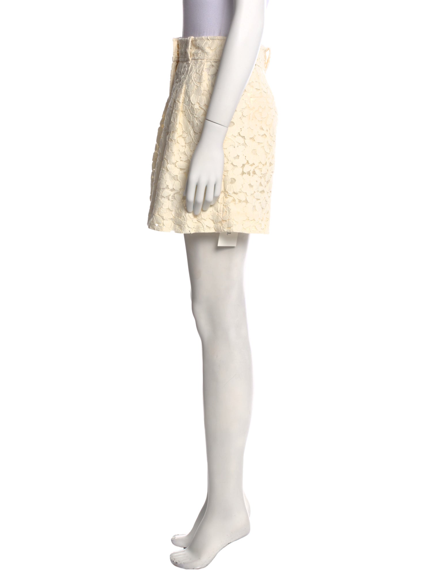 Zimmermann Lace Pattern Mini Shorts