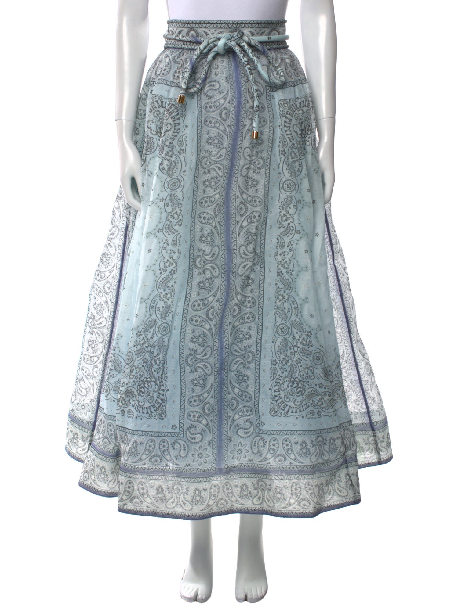 Zimmermann Linen Midi Length Skirt w/ Tags