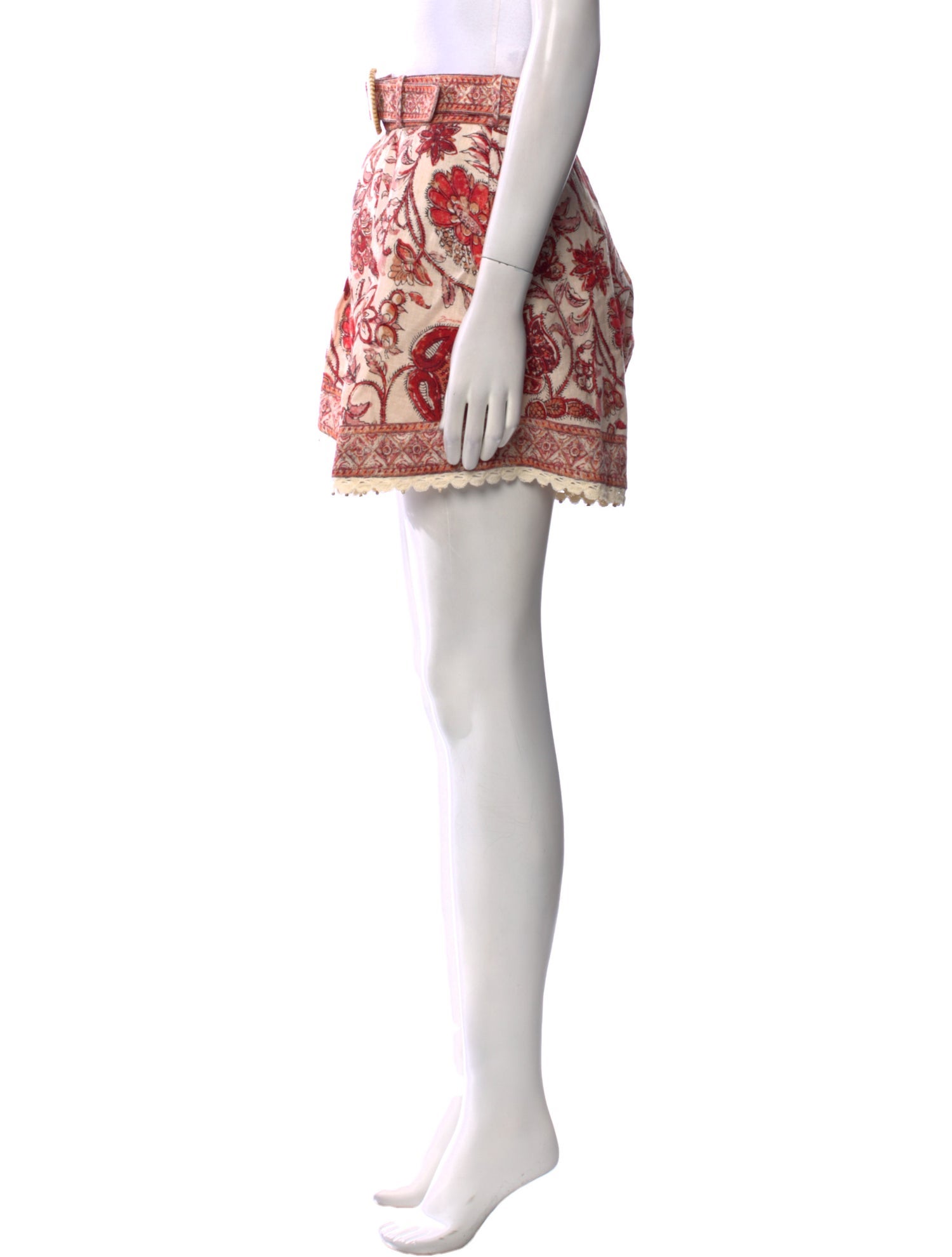 Zimmermann Linen Mini Shorts