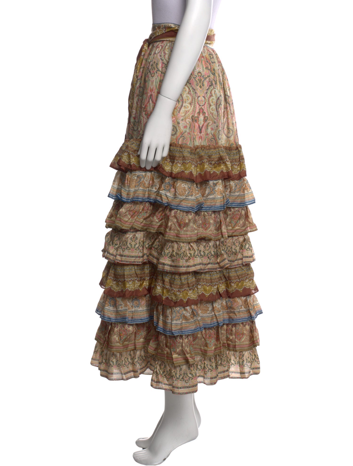 Zimmermann Silk Midi Length Skirt