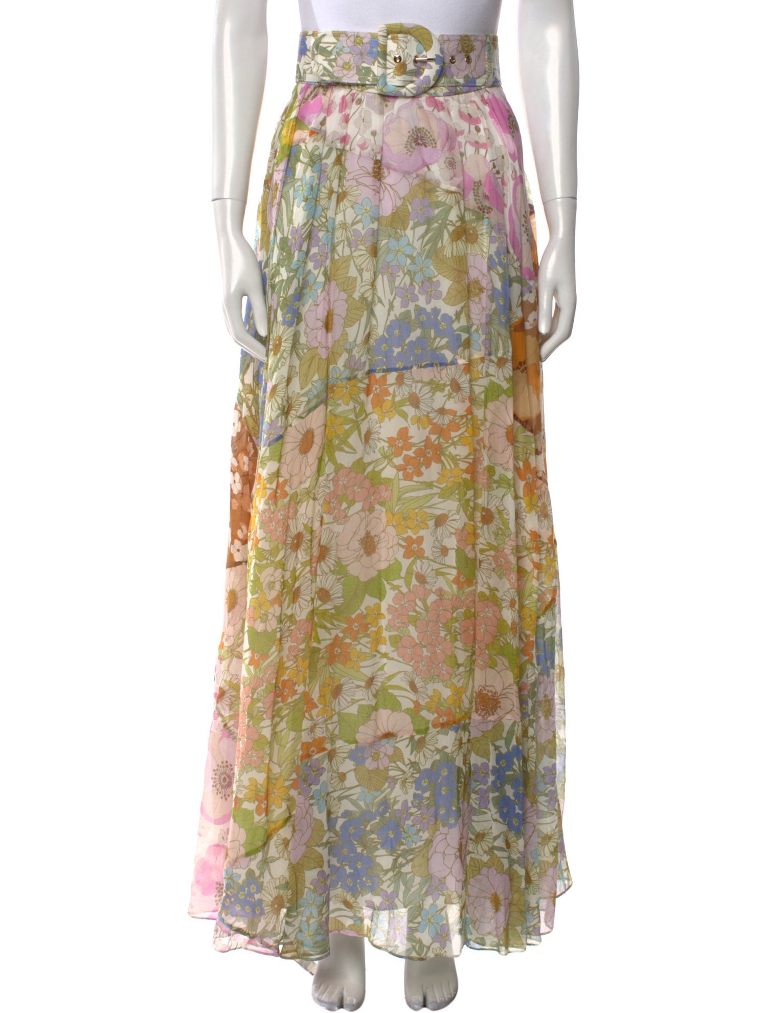 Zimmermann Floral Print Long Skirt