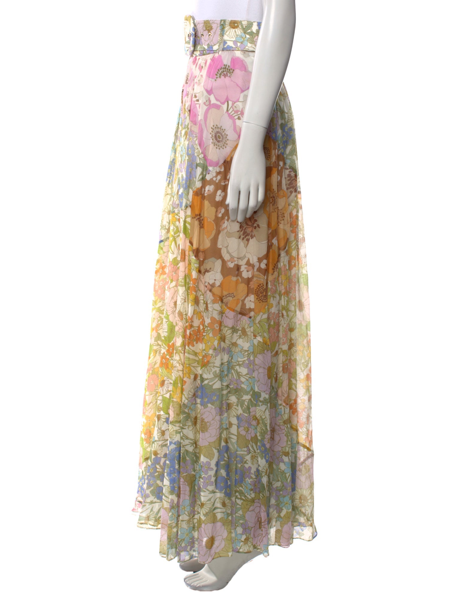 Zimmermann Floral Print Long Skirt