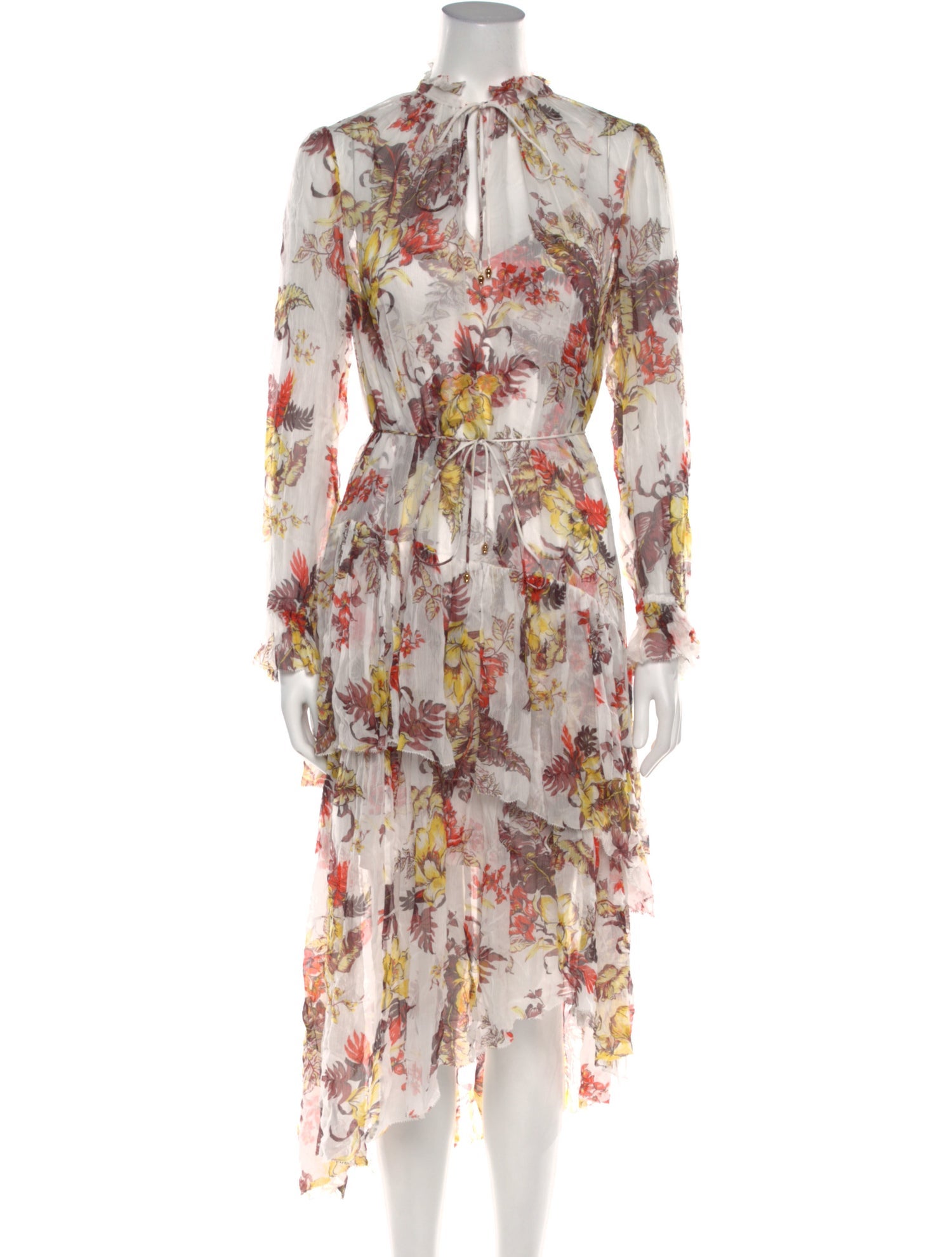 Zimmermann Floral Print Midi Length Dress