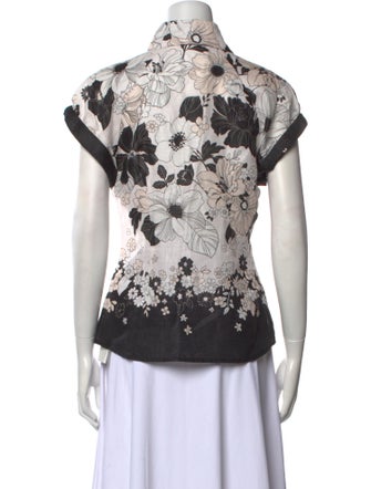 Zimmermann Linen Printed Button-Up Top