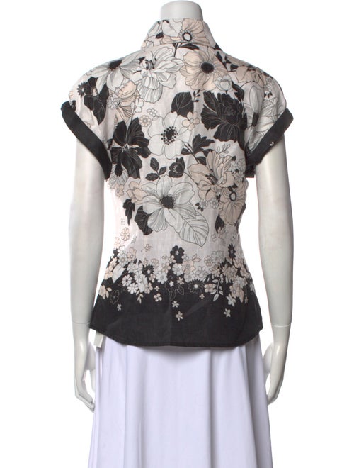 Zimmermann Linen Printed Button-Up Top