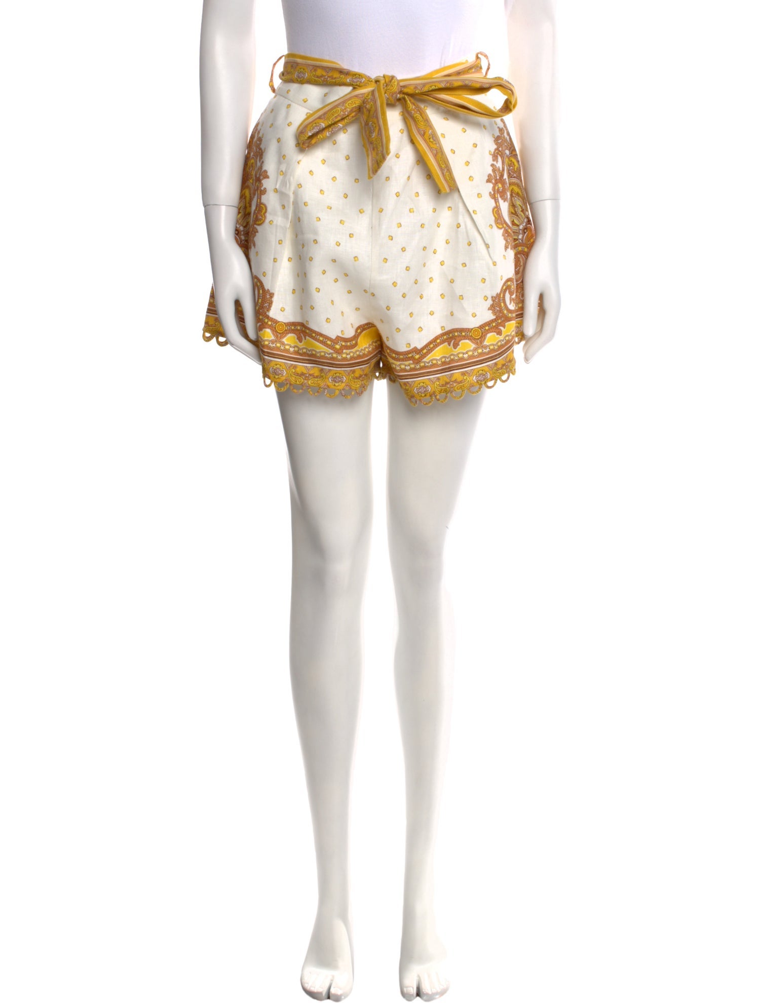 Zimmermann Linen Mini Shorts