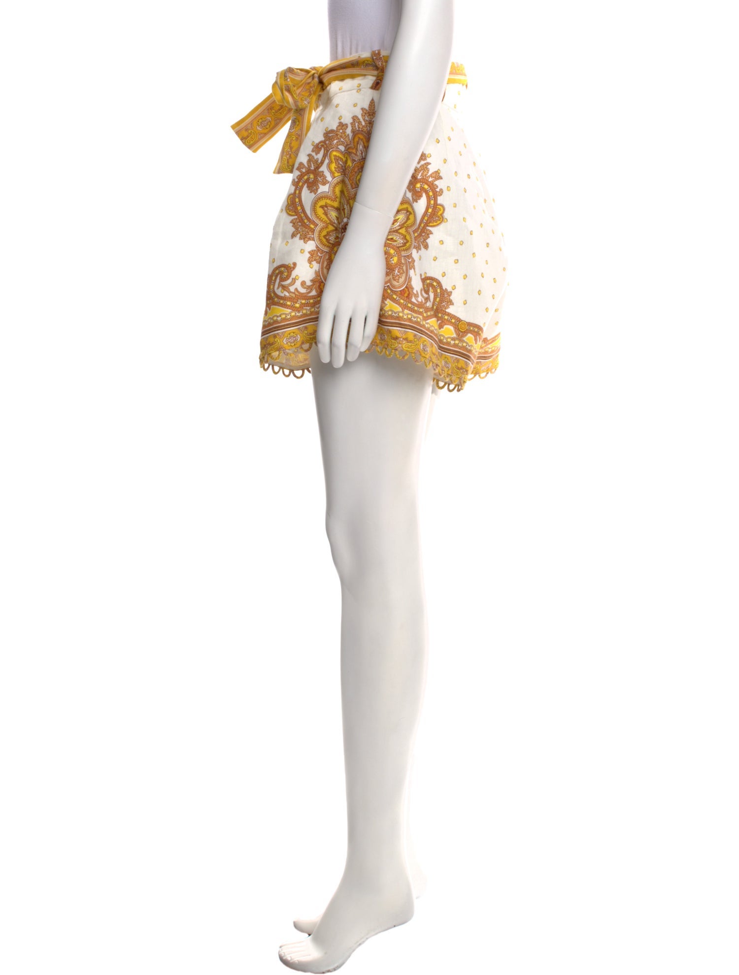 Zimmermann Linen Mini Shorts