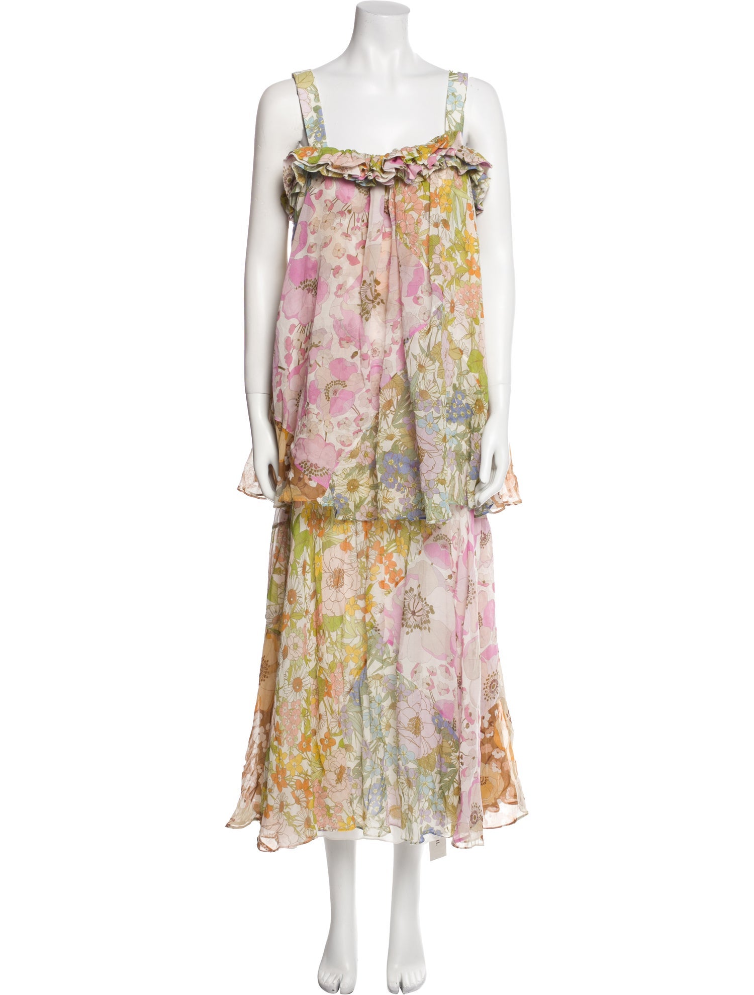 Zimmermann Floral Print Long Dress