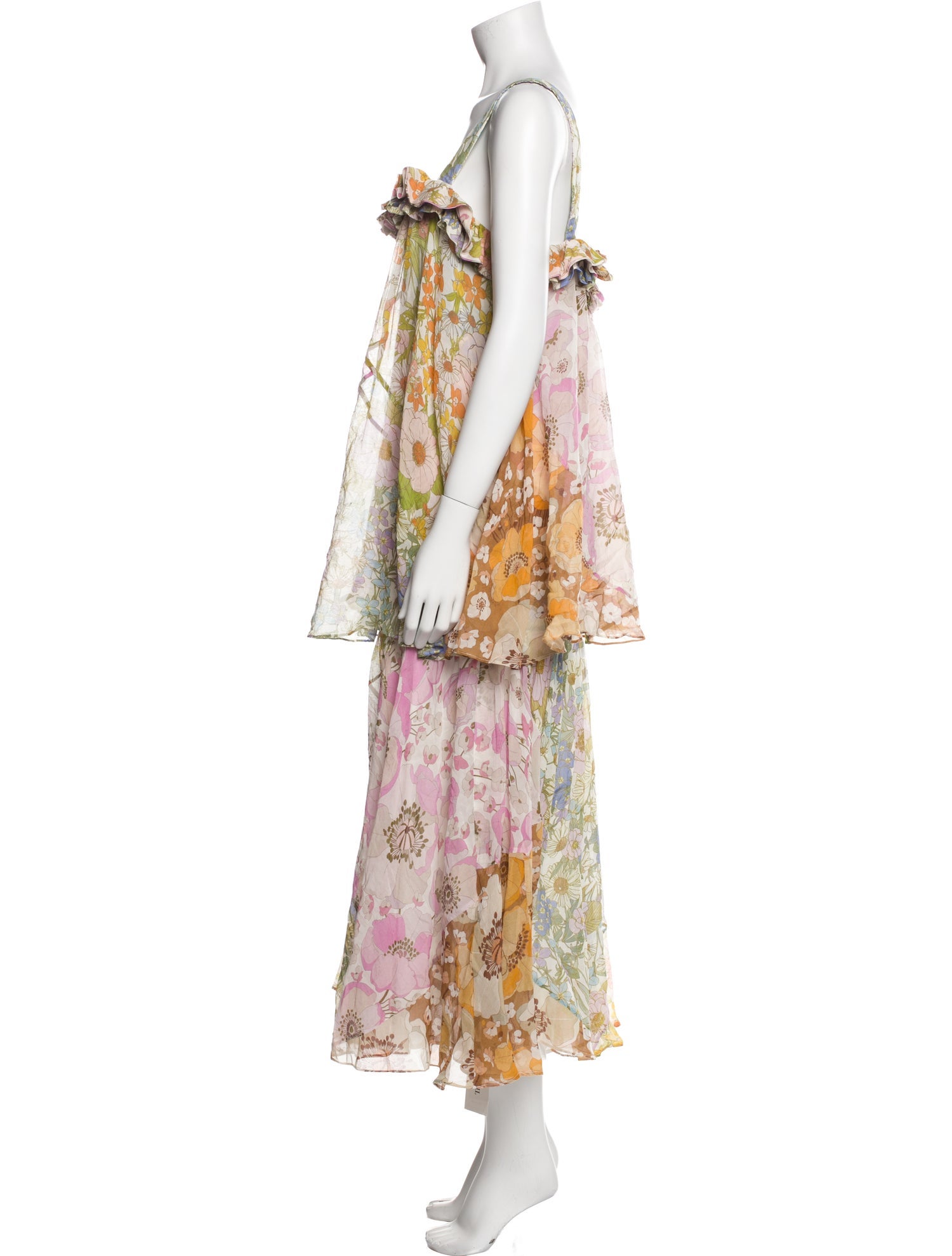 Zimmermann Floral Print Long Dress