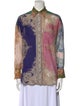 Zimmermann Silk Paisley Print Button-Up Top