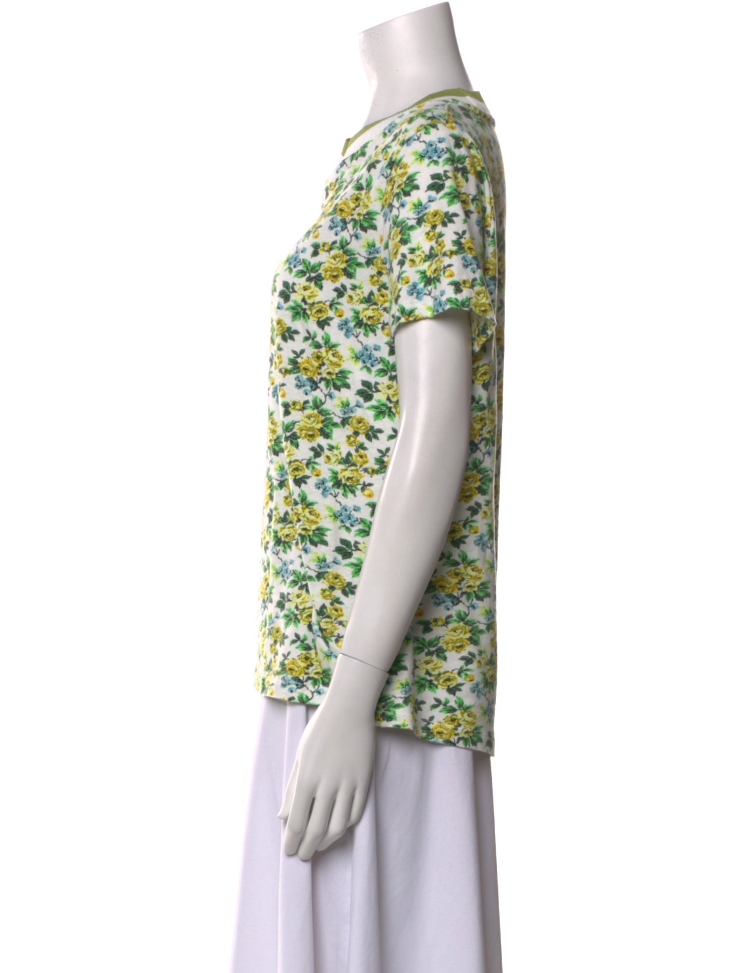 Zimmermann Linen Printed T-Shirt