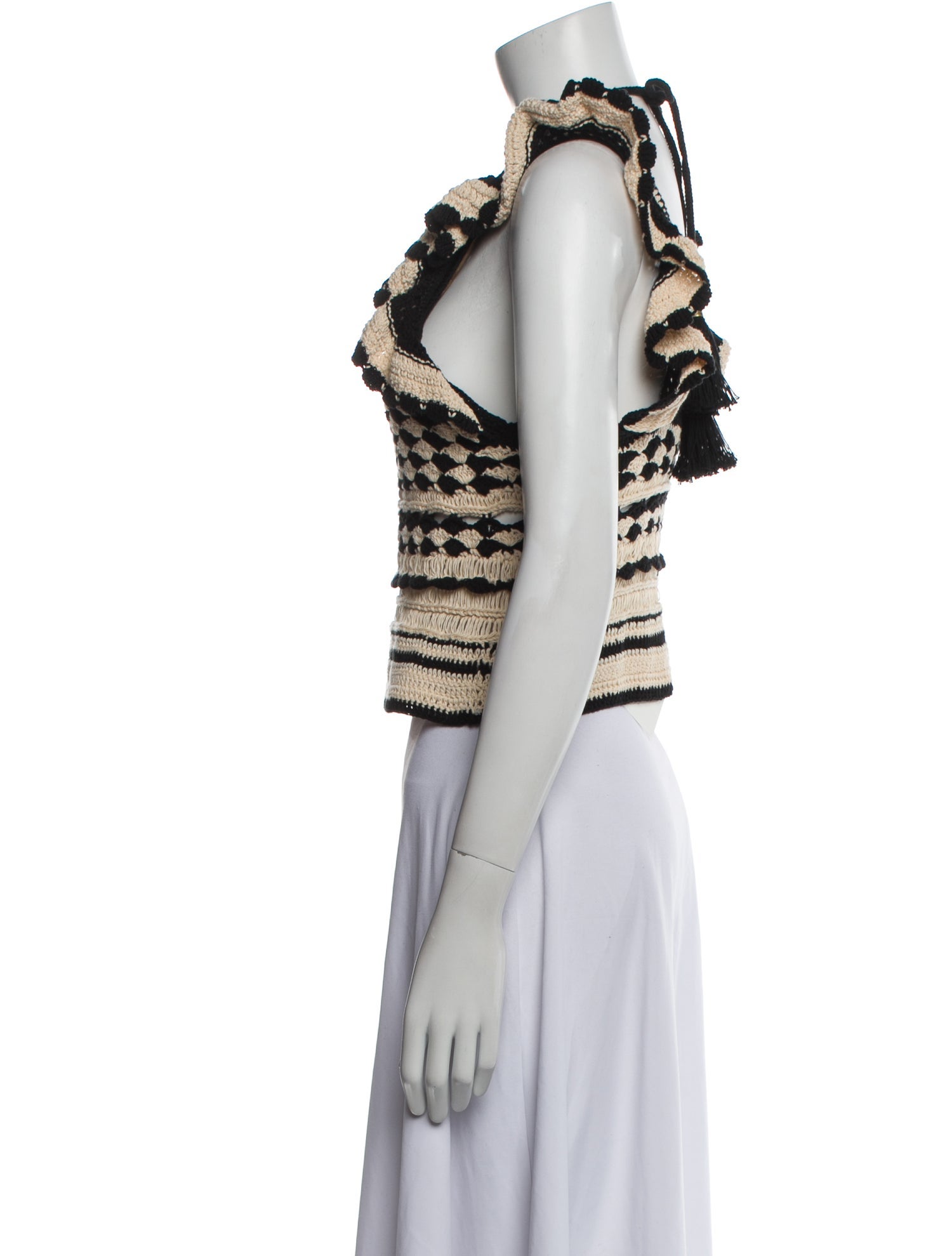 Zimmermann Printed Square Neckline Crop Top