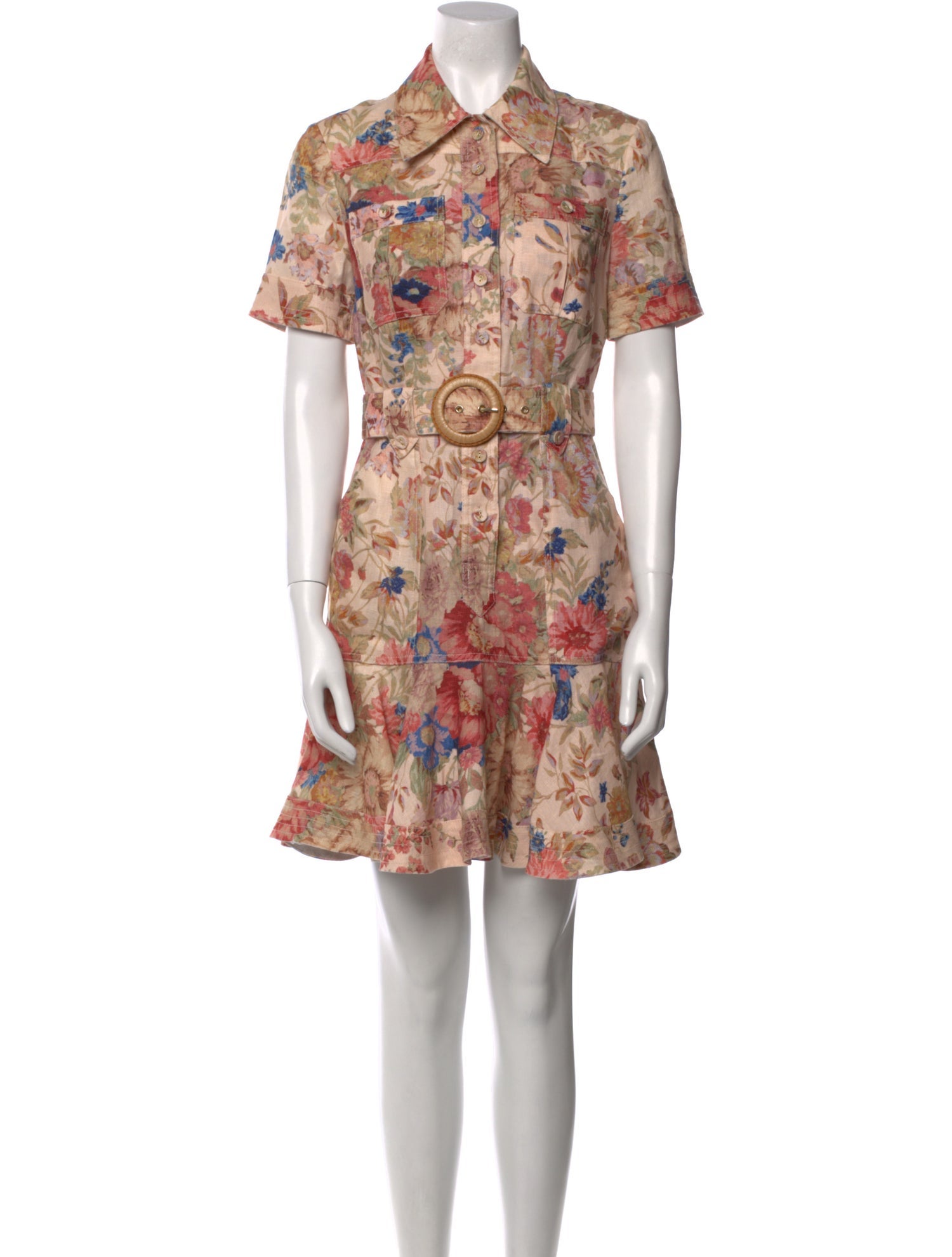 Zimmermann Floral Print Mini Dress