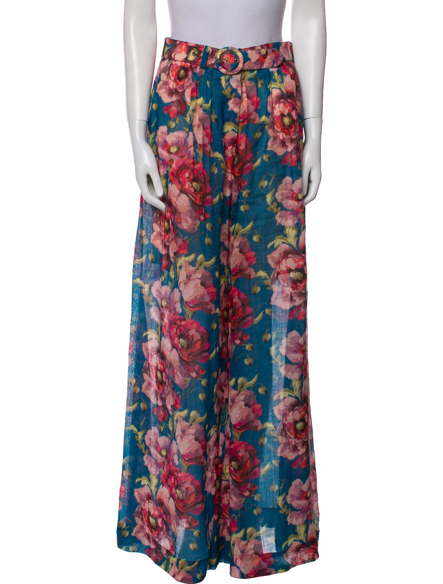 Zimmermann Printed Wide Leg Pants