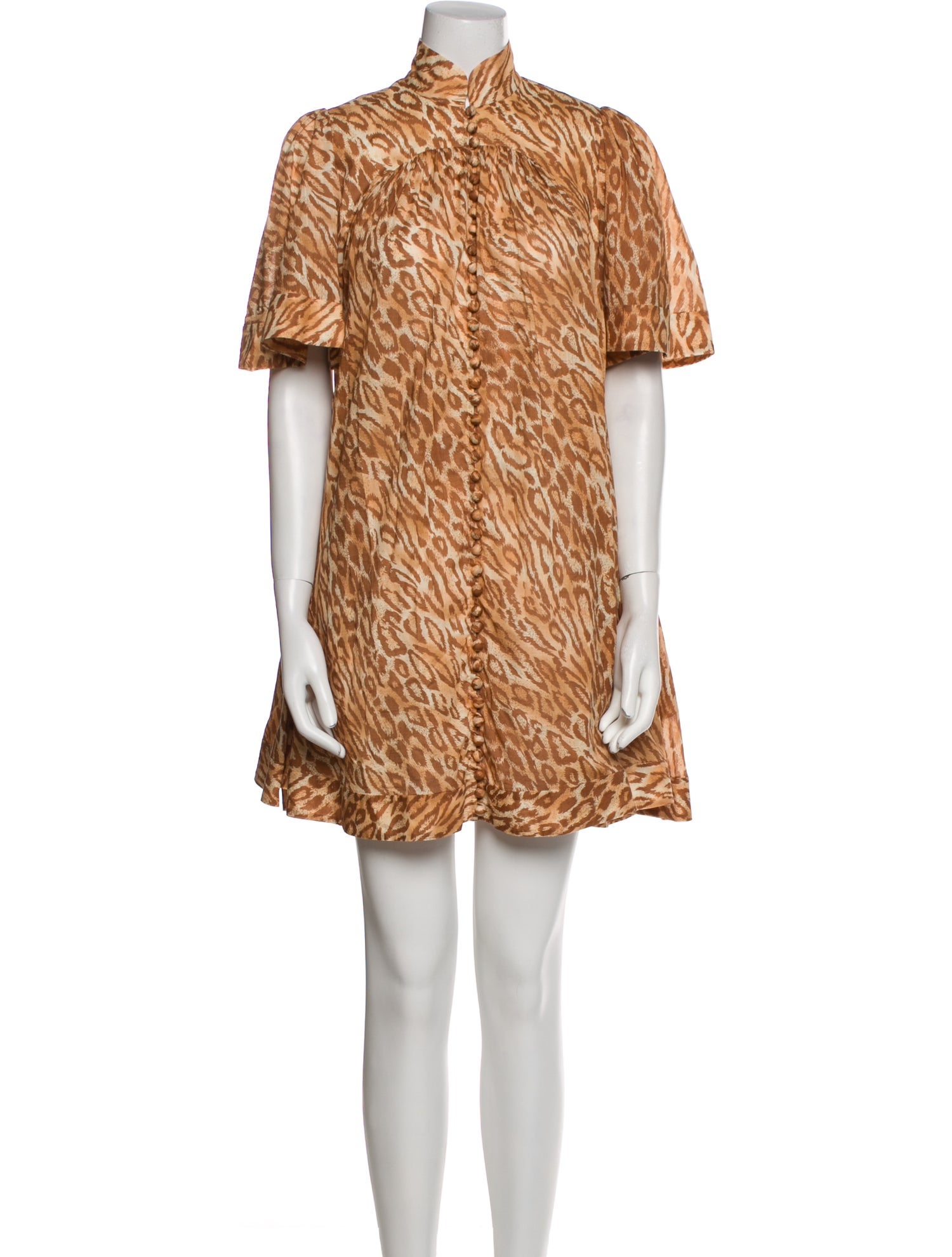Zimmermann Animal Print Mini Dress