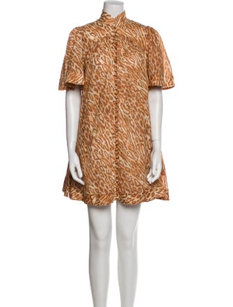Zimmermann Animal Print Mini Dress