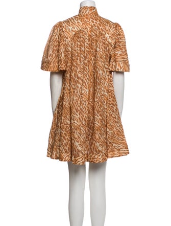 Zimmermann Animal Print Mini Dress