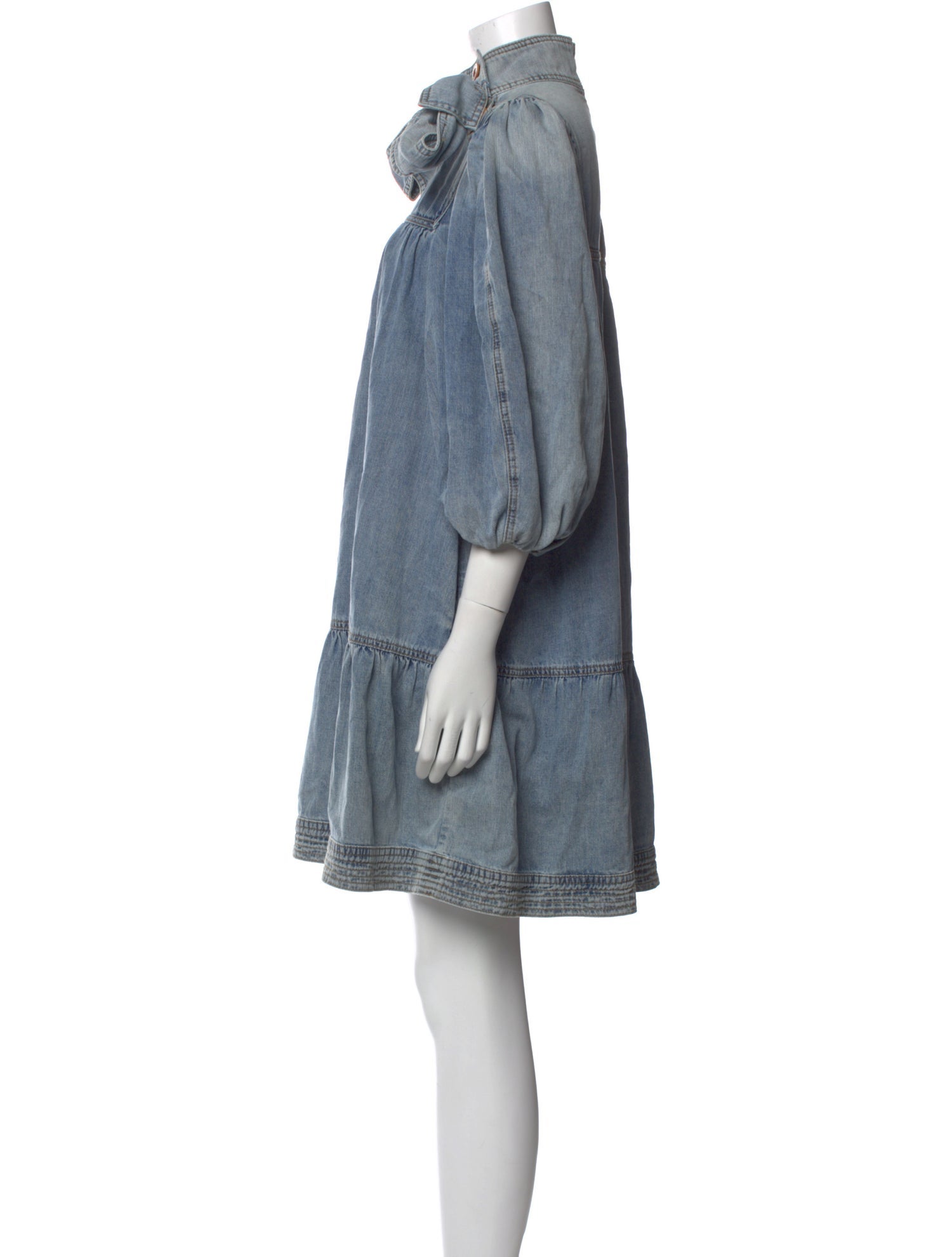 Zimmermann Mock Neck Mini Dress