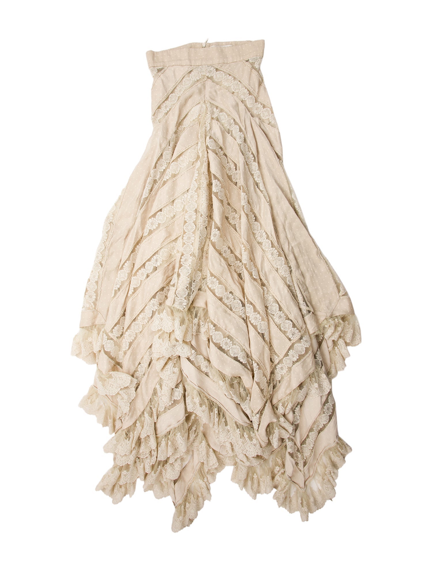 Zimmermann Lace Pattern Long Skirt