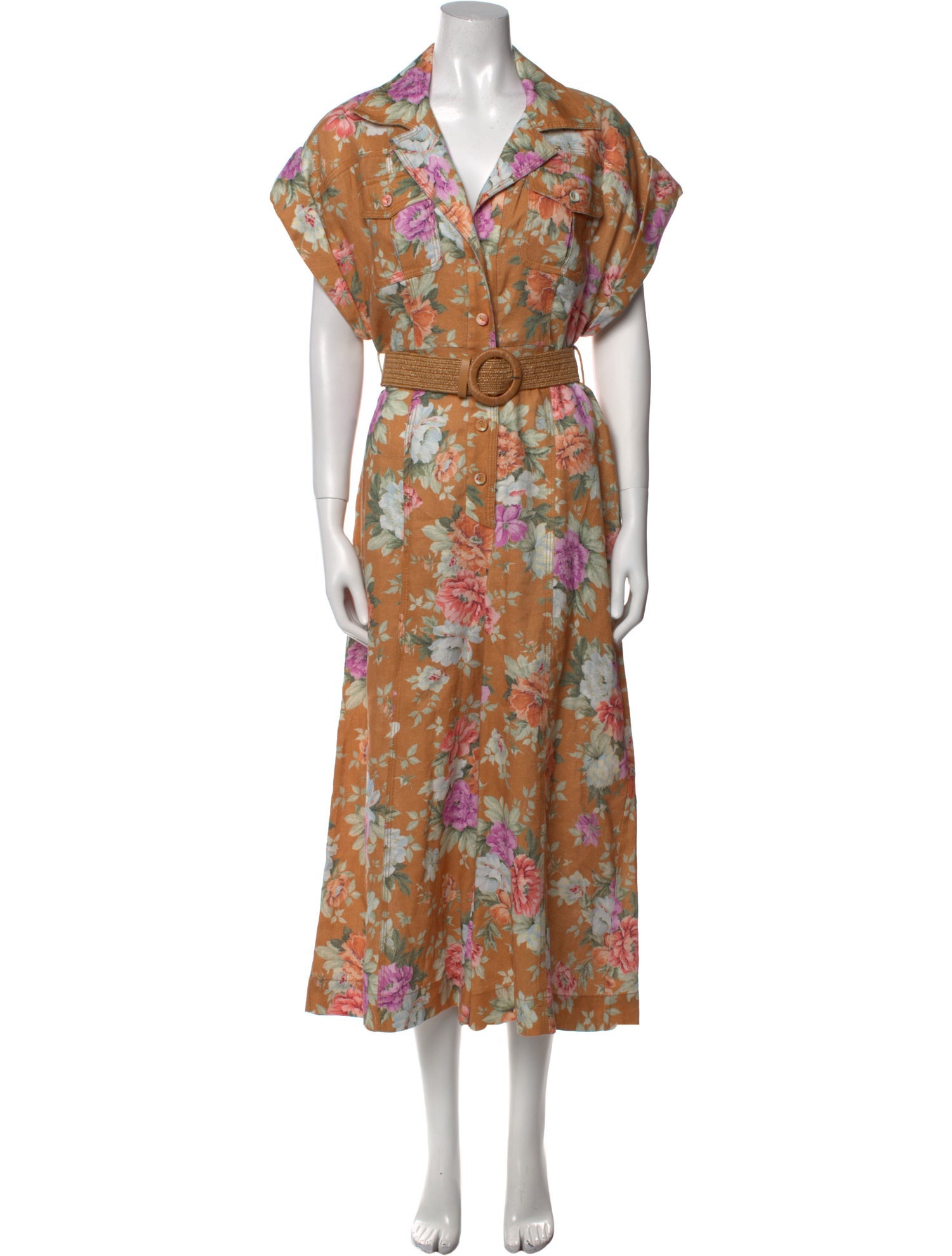 Zimmermann Linen Printed Jumpsuit