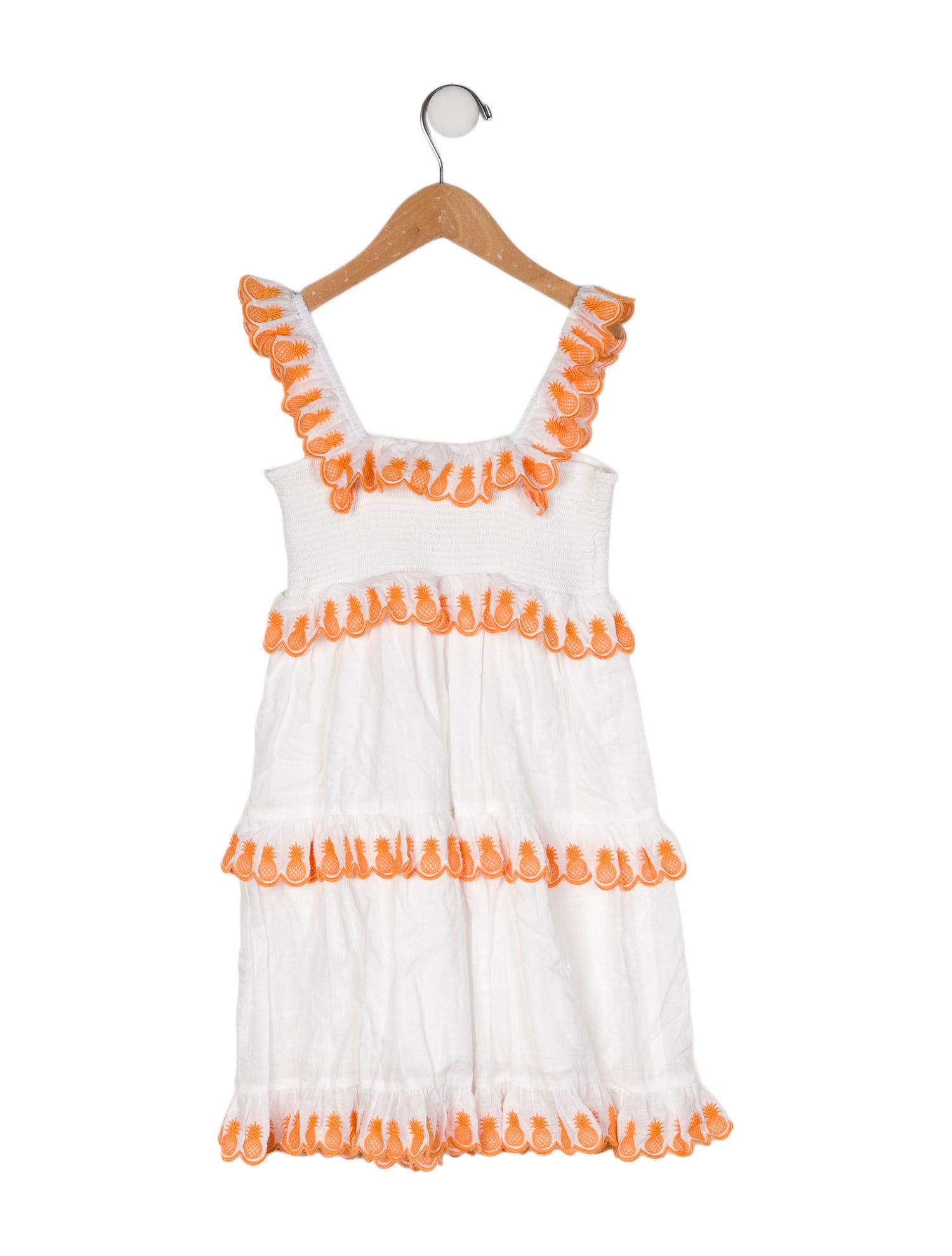 Zimmermann Girls' " Pineapple " Embroidered Sleeveless Dress