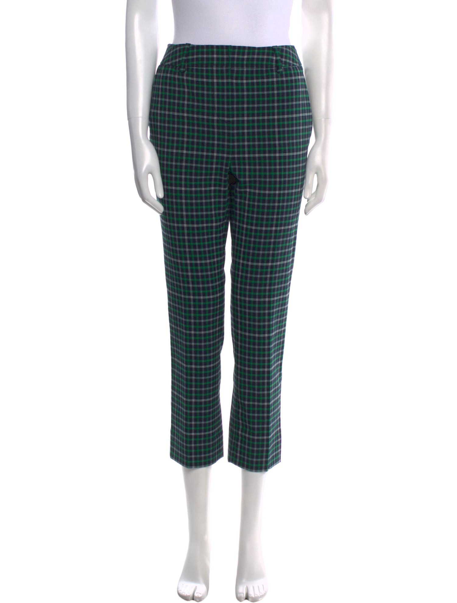 Zimmermann Plaid Print Straight Leg Pants