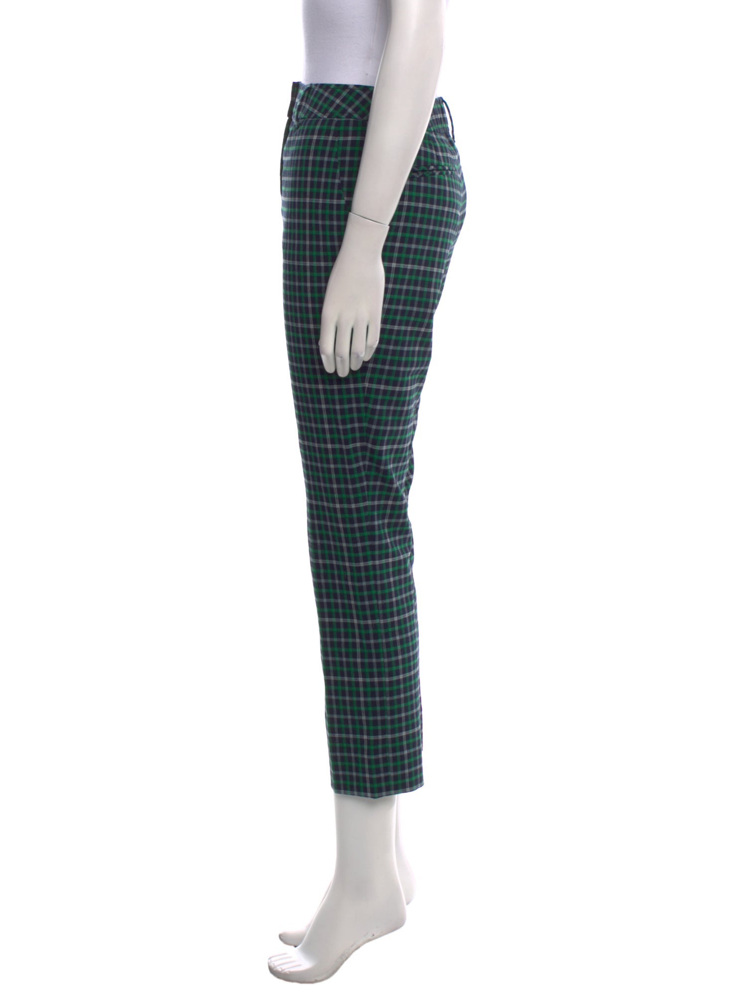 Zimmermann Plaid Print Straight Leg Pants
