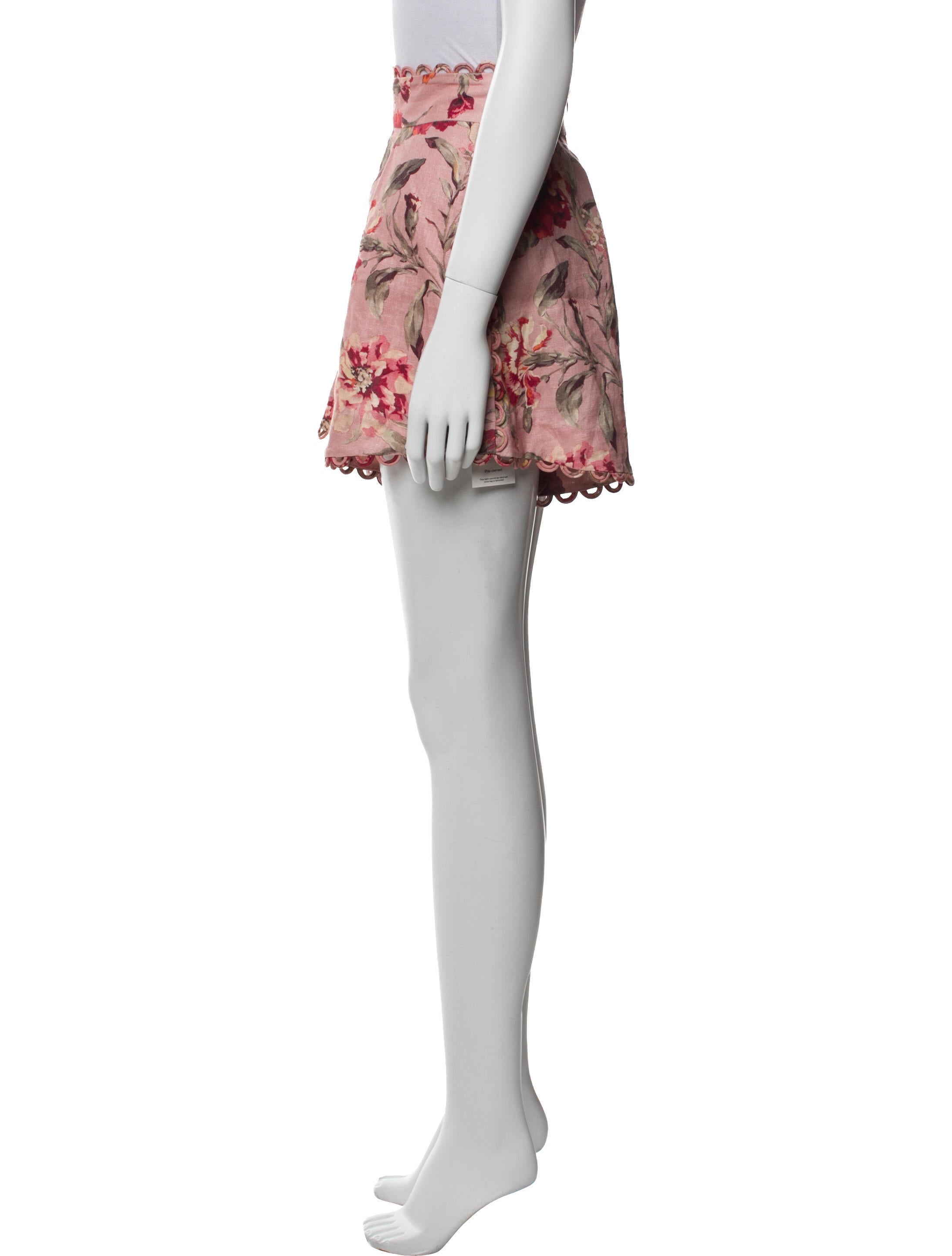 Zimmermann Linen Mini Shorts