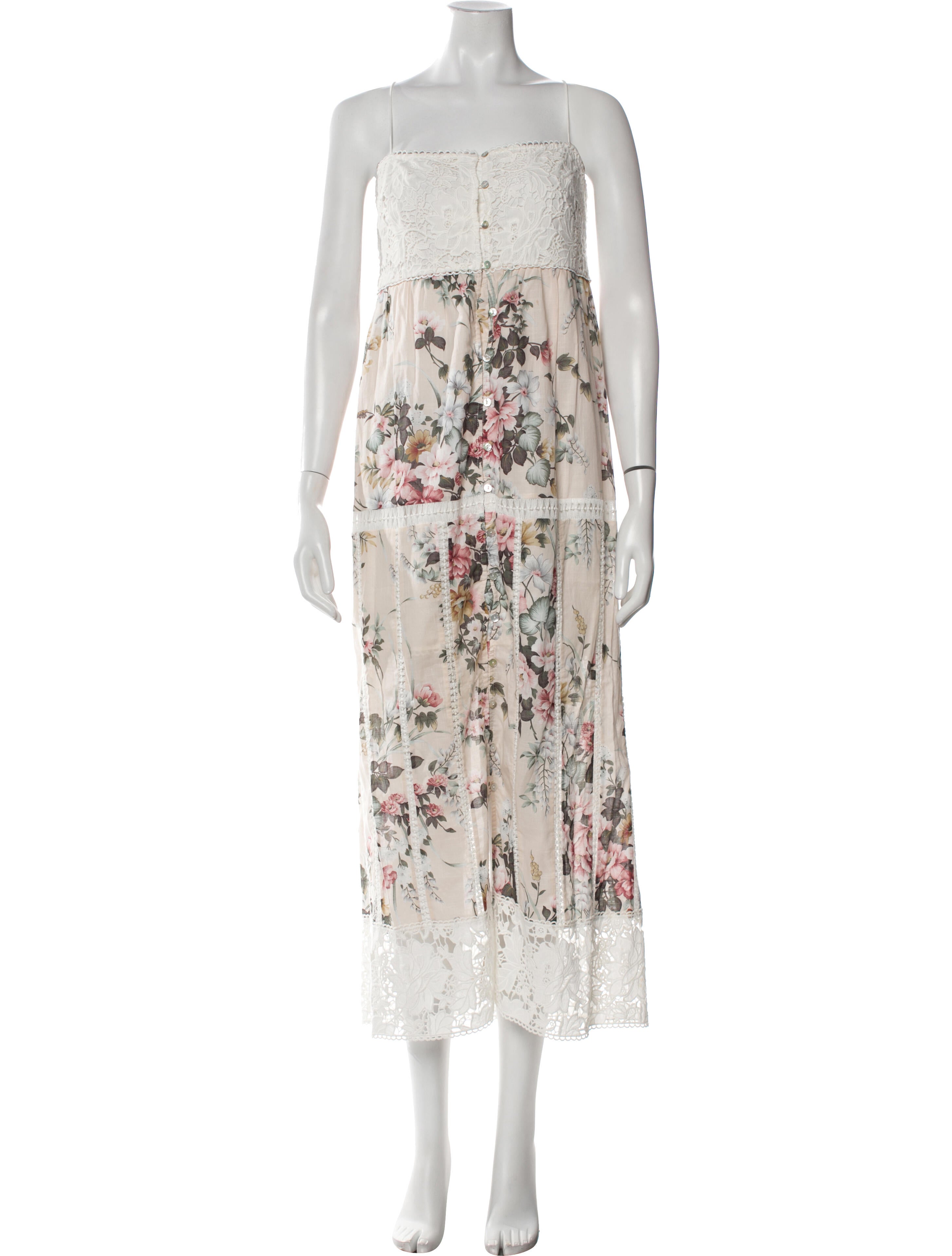 Zimmermann Floral Print Long Dress