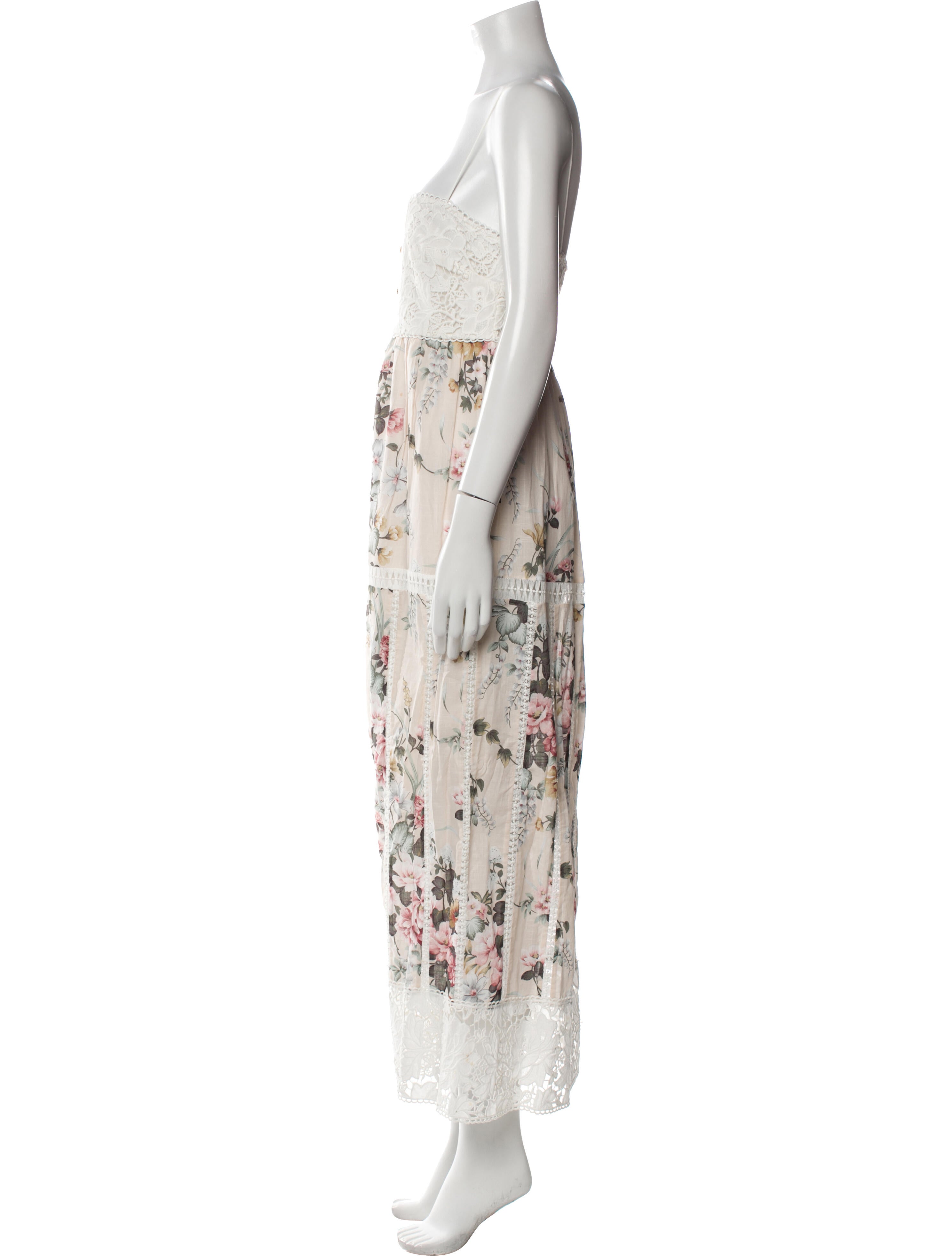 Zimmermann Floral Print Long Dress