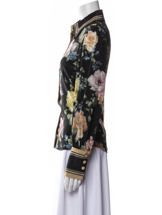 Zimmermann Silk Floral Print Button-Up Top