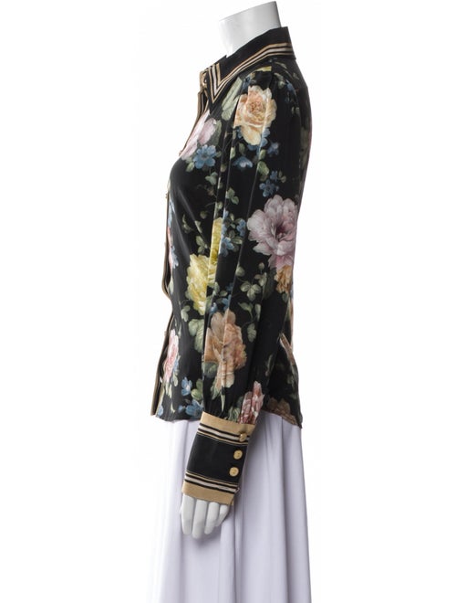 Zimmermann Silk Floral Print Button-Up Top