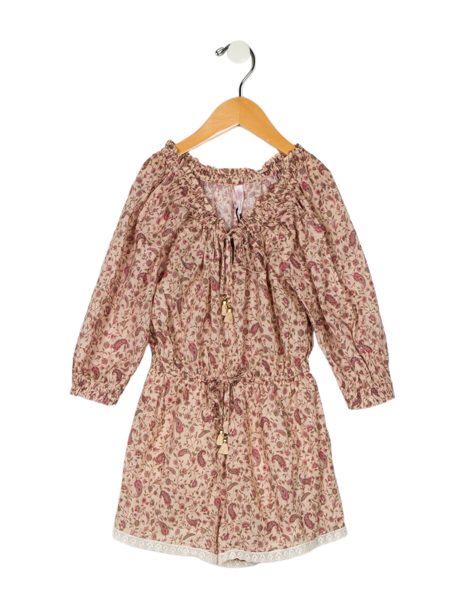 Zimmermann Toddler Girls' Lace Trim Embellished Romper