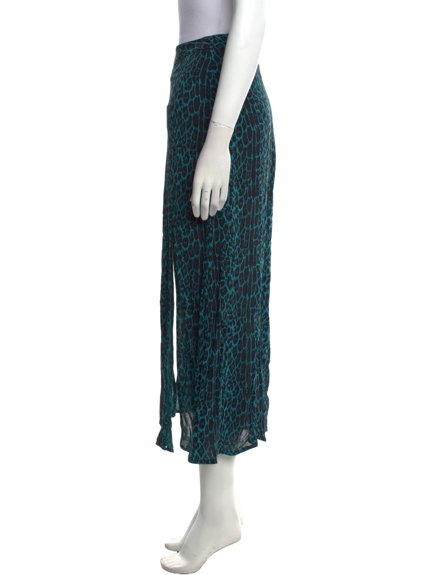 Zimmermann Animal Print Midi Length Skirt