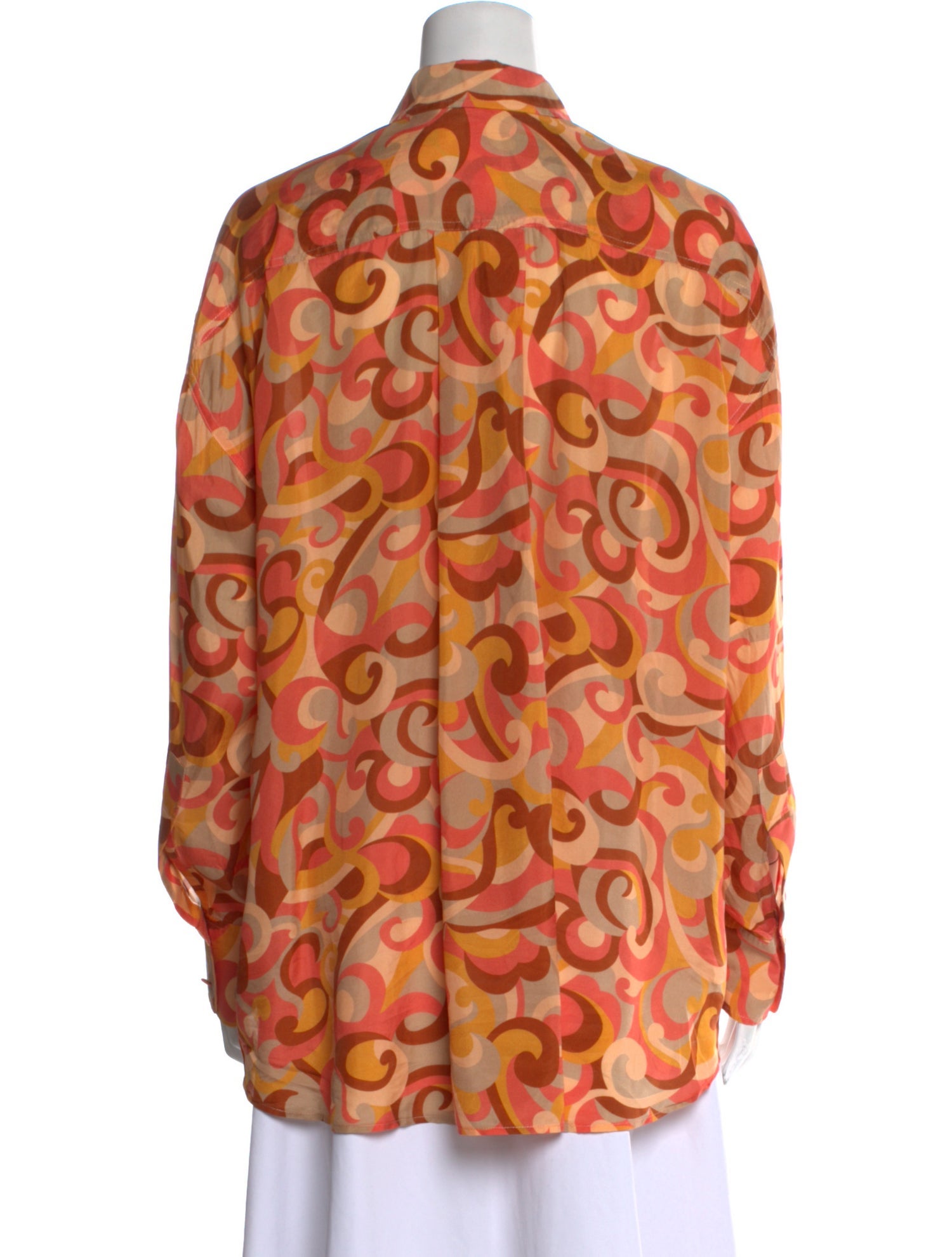 Zimmermann Silk Printed Button-Up Top