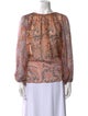Zimmermann Silk Paisley Print Blouse