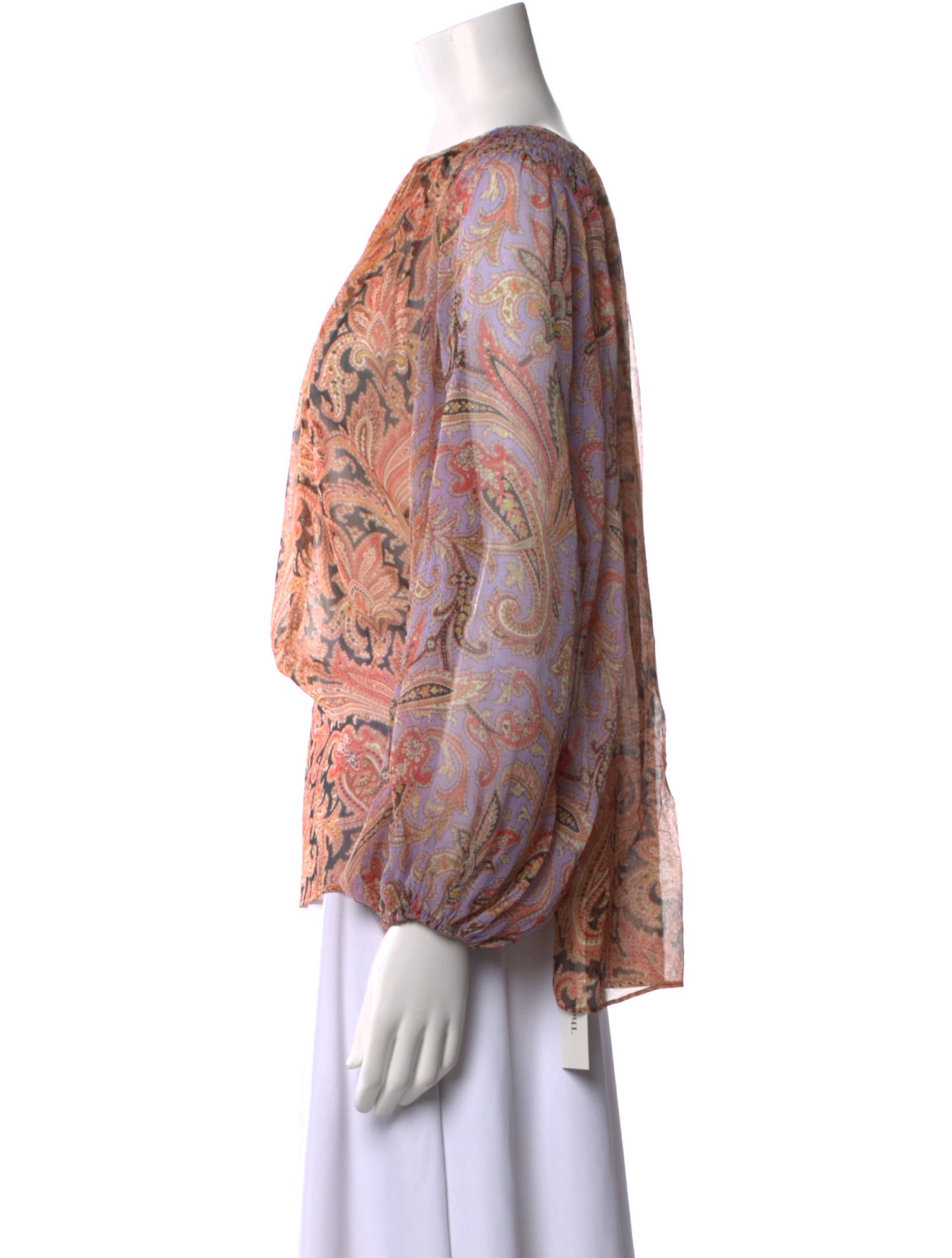 Zimmermann Silk Paisley Print Blouse