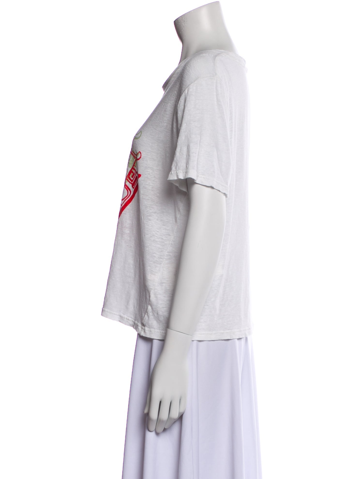 Zimmermann Linen Graphic Print T-Shirt