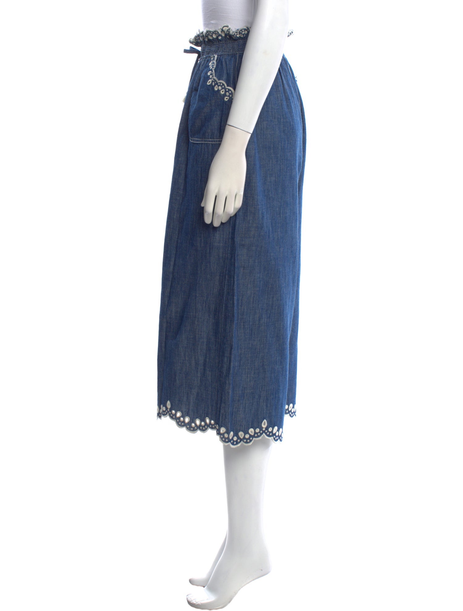 Zimmermann Scallop Trimmed Wide Pants