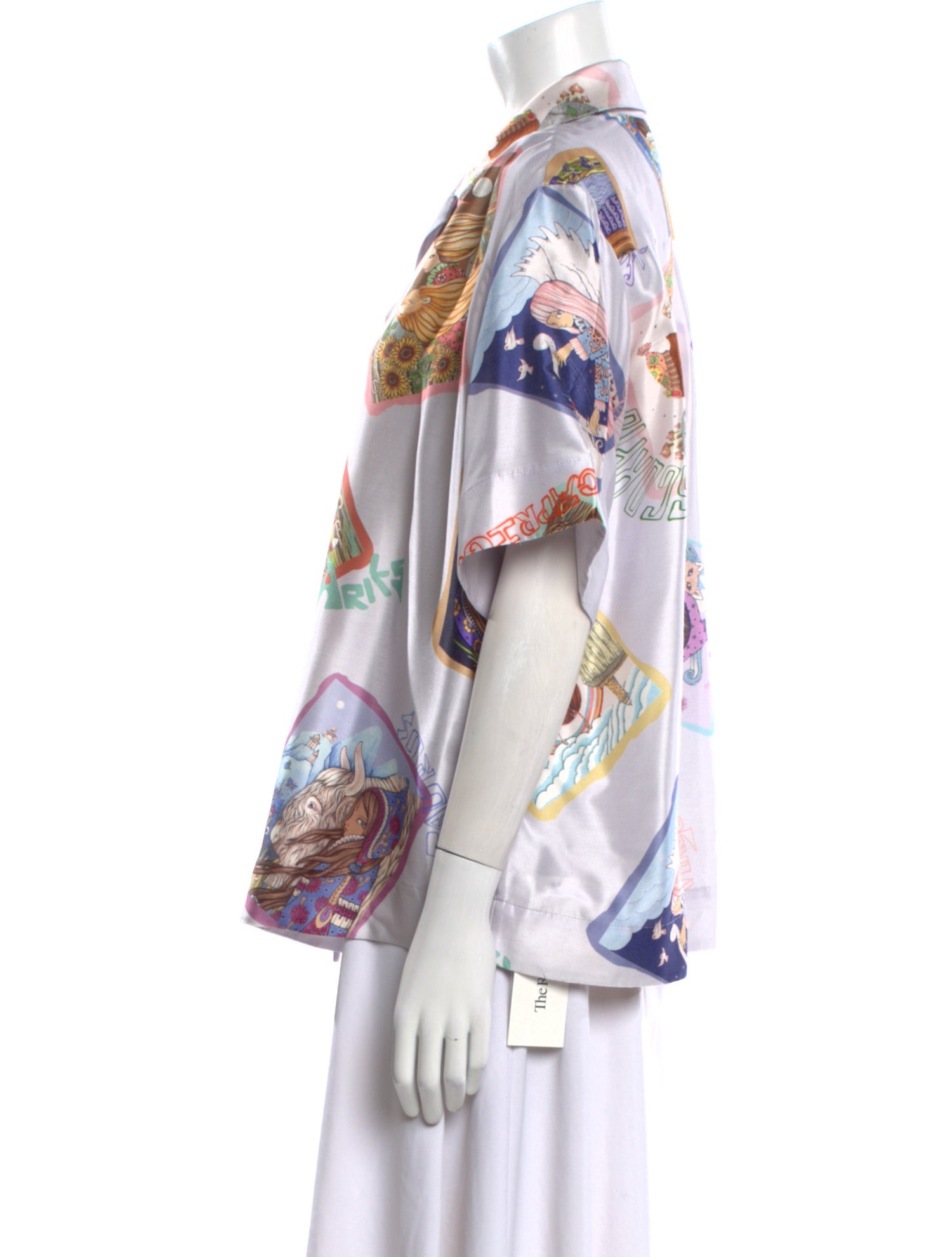 Zimmermann Silk Printed Button-Up Top