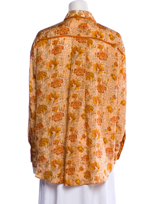 Zimmermann Silk Printed Button-Up Top