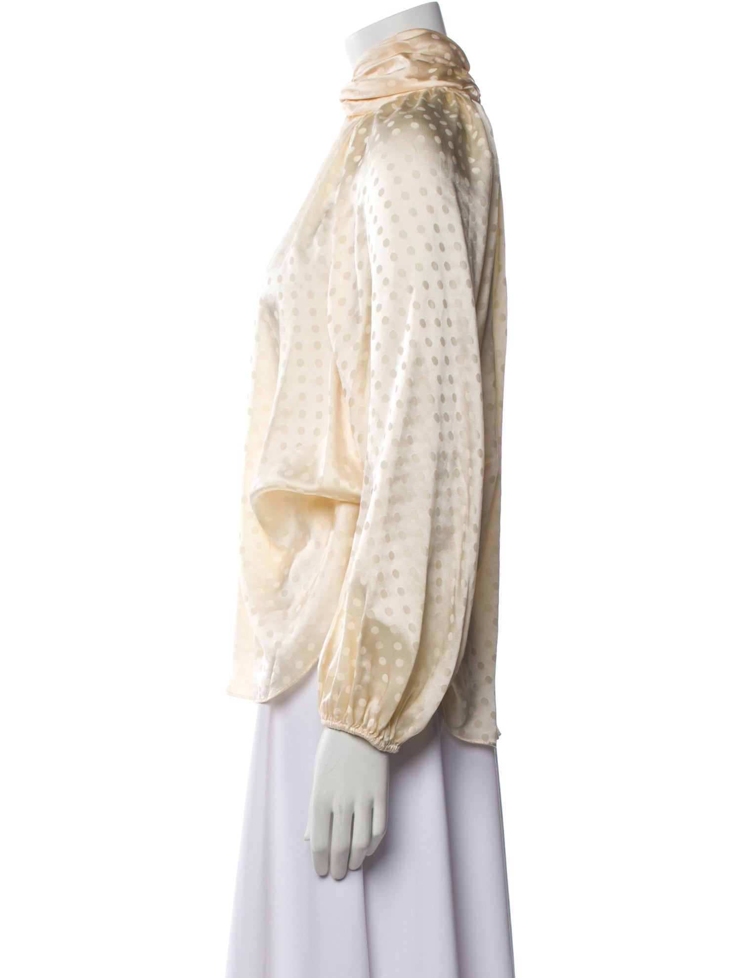 Zimmermann Silk Mock Neck Blouse